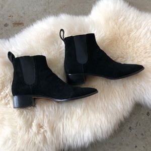 Loeffler Randall Nellie Black Suede Chelsea Boot